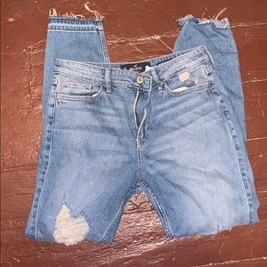 Hollister vintage high rise super skinny crop jean